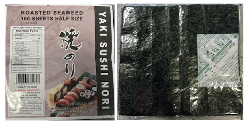 Nori Half Cut 40/100 Sheets (4000 Sheets) Case Chin Brand