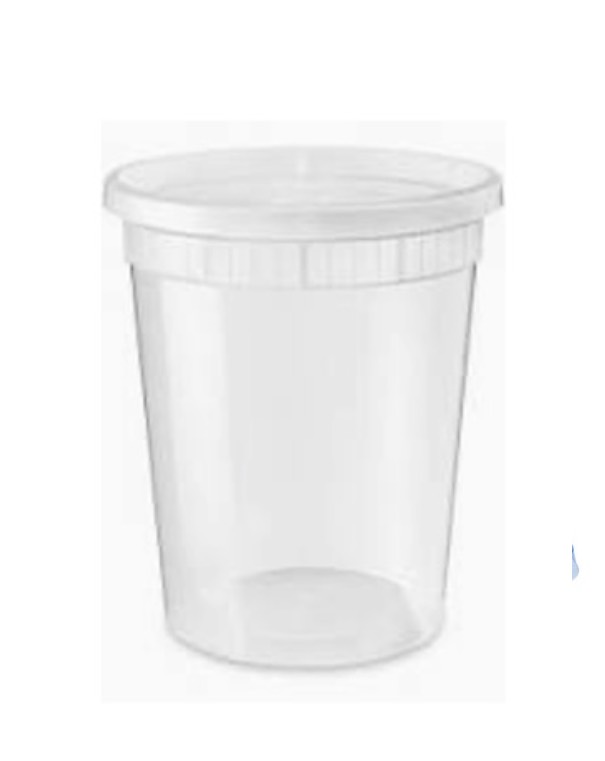 32 oz Cup & Lid Combo 240 sets case (20 sets $4.30)